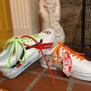 Custom hand painted off-white inspired vans!!